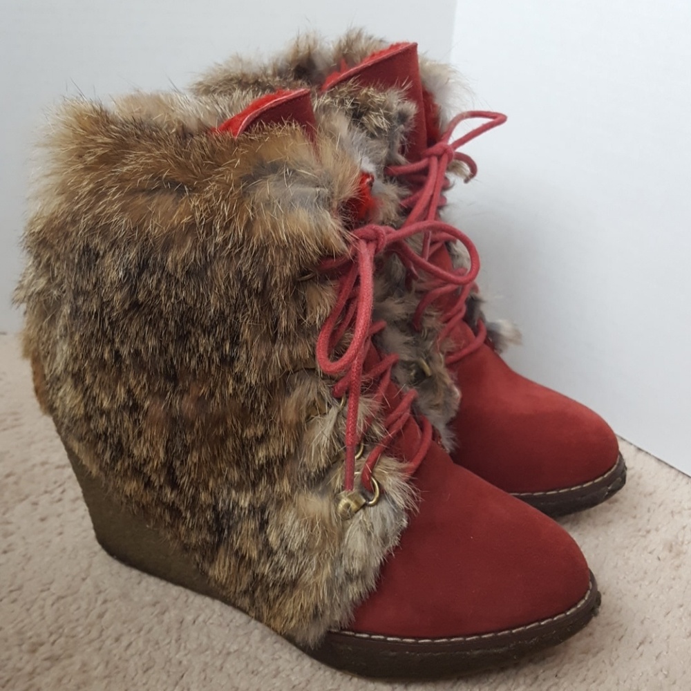 Australia Luxe Collective fur shearling bootie